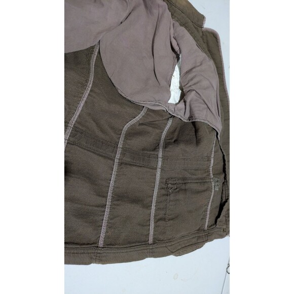 Free People Follow Your Heart Cargo Jacket Printed Linen Blend Sleeves Boho - Picture 7 of 10